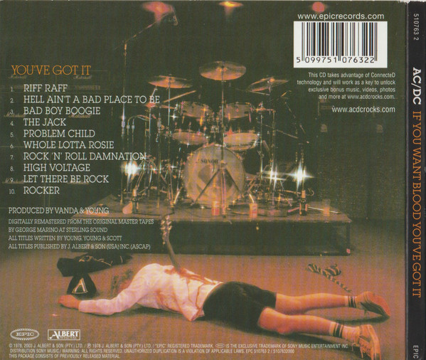 AC/DC - If You Want Blood You've Got It | Epic (510763 2) - 2