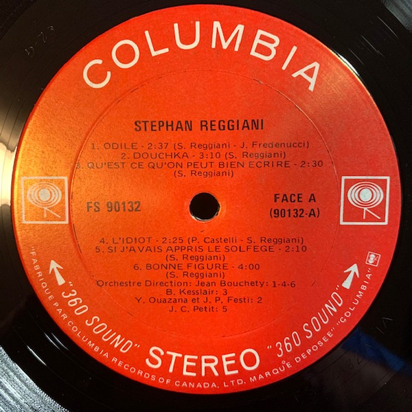 Stephan Reggiani - Stephan Reggiani | Columbia (FS 90132) - 3 Stephan Reggiani - Stephan Reggiani | Columbia (FS 90132) - 3