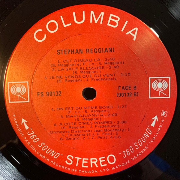 Stephan Reggiani - Stephan Reggiani | Columbia (FS 90132) - 4 Stephan Reggiani - Stephan Reggiani | Columbia (FS 90132) - 4