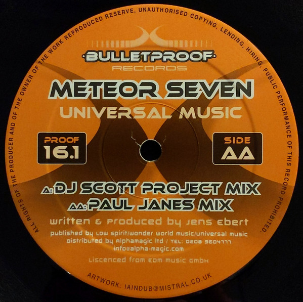 Meteor Seven - Universal Music | Bulletproof Records (PROOF 16.1) - 4 Meteor Seven - Universal Music | Bulletproof Records (PROOF 16.1) - 4