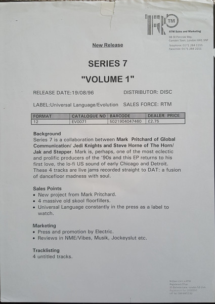 Series 7 - Volume 1 | Evolution (EVO071) - 3