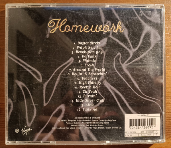 Daft Punk - Homework | Virgin (CDV 2821) - 3 Daft Punk - Homework | Virgin (CDV 2821) - 3