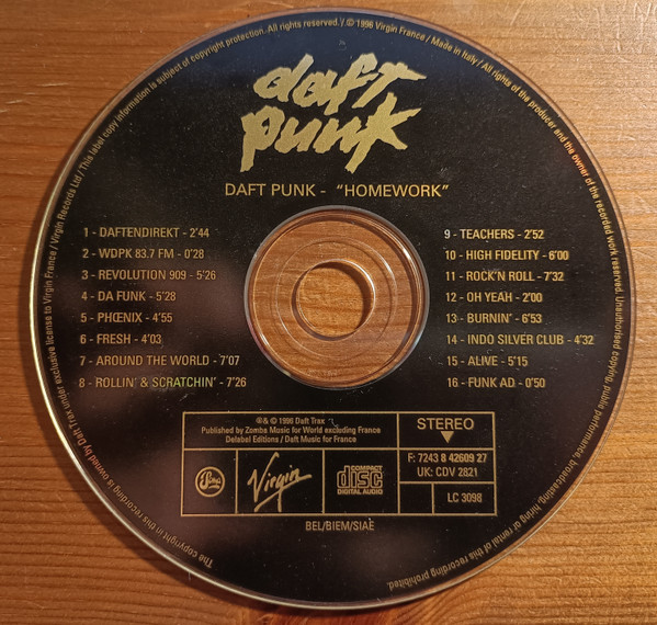 Daft Punk - Homework | Virgin (CDV 2821) - 2 Daft Punk - Homework | Virgin (CDV 2821) - 2