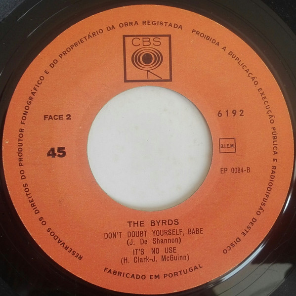 The Byrds - Mr. Tambourine Man | CBS (6192) - 4 The Byrds - Mr. Tambourine Man | CBS (6192) - 4