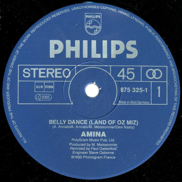 Amina - Belly Dance | Philips (875 325-1) - 2