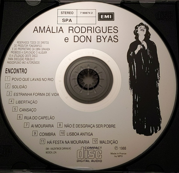Amália Rodrigues & Don Byas - Encontro | EMI (0 777 7 90874 2 6) - 3