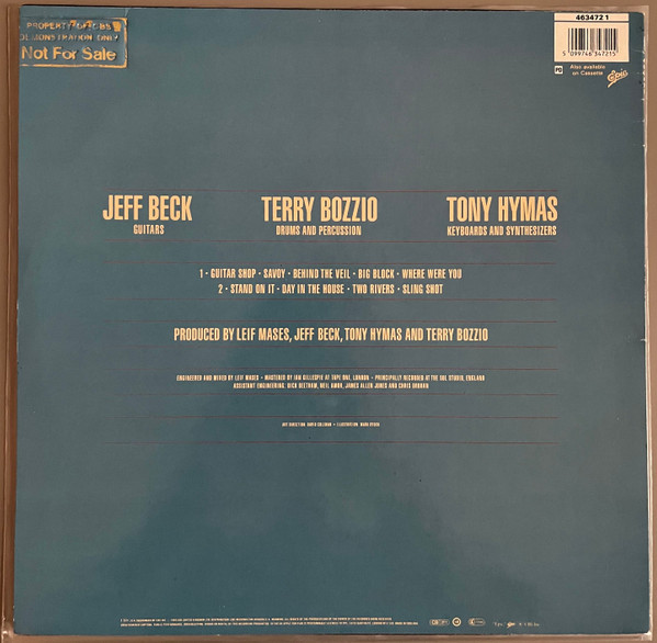 Jeff Beck With Terry Bozzio And Tony Hymas - Jeff Beck's Guitar Shop | Epic (463472 1) - 4