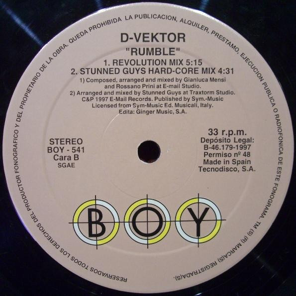 D-Vektor - Rumble | Boy Records (BOY-541) - 3