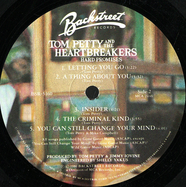 Tom Petty And The Heartbreakers - Hard Promises | Backstreet Records (BSR-5160) - 4