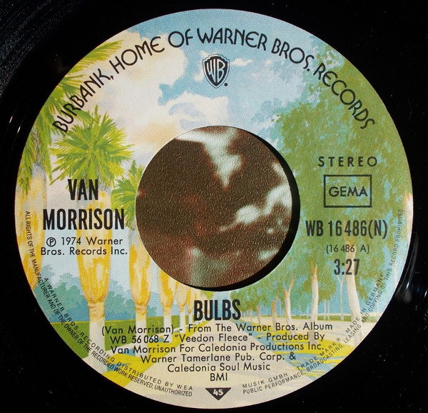 Van Morrison - Bulbs | Warner Bros. Records (WB 16 486) - 3