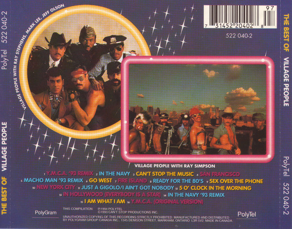 Village People - The Best Of Village People | PolyTel (522 040-2) - 2 Village People - The Best Of Village People | PolyTel (522 040-2) - 2