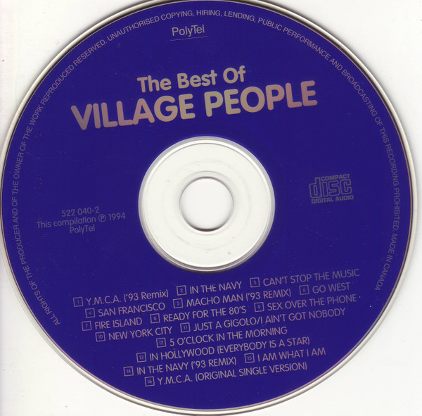 Village People - The Best Of Village People | PolyTel (522 040-2) - 3 Village People - The Best Of Village People | PolyTel (522 040-2) - 3
