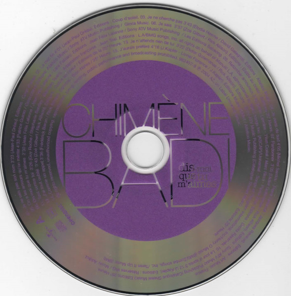 Chimène Badi - Dis-moi Que Tu M'aimes | AZ (982 457-8) - 3