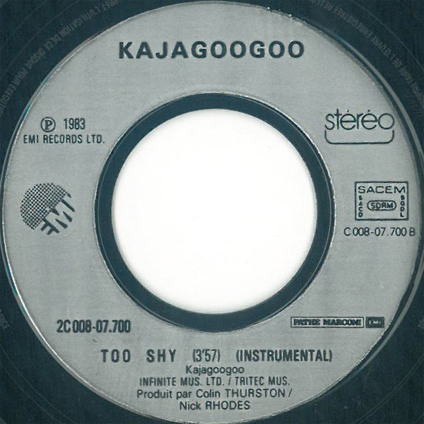 Kajagoogoo - Too Shy (Hush Hush, Eye To Eye) | EMI (2C 008-07700) - 4 Kajagoogoo - Too Shy (Hush Hush, Eye To Eye) | EMI (2C 008-07700) - 4