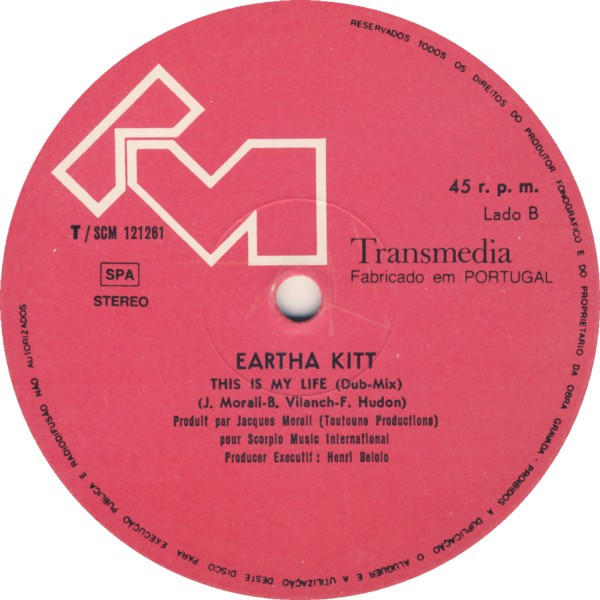 Eartha Kitt - This Is My Life | Transmedia (T/SCM 121261) - 4