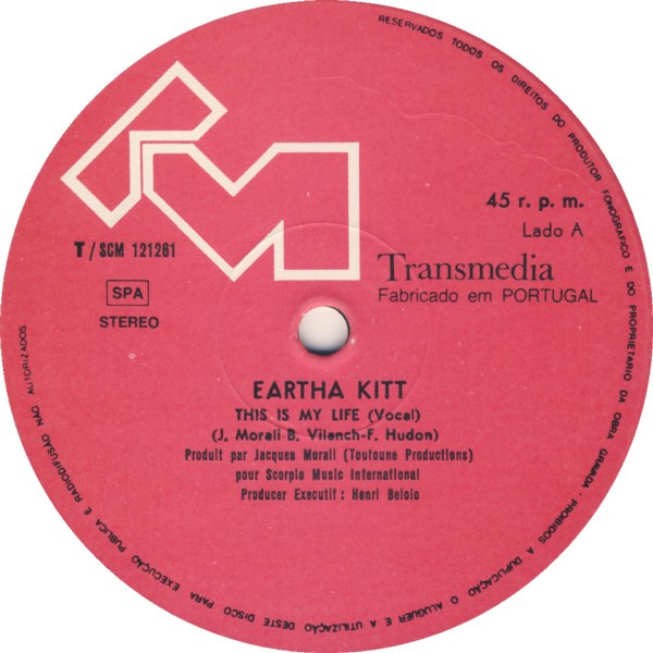 Eartha Kitt - This Is My Life | Transmedia (T/SCM 121261) - 3