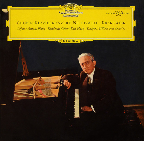 Frédéric Chopin - Stefan Askenase ∙ Residentie Orkest ∙ Willem Van Otterloo - Klavierkonzert Nr. 1 E-moll ∙ Krakowiak | Deutsche Grammophon (138 085 SLPM) - main