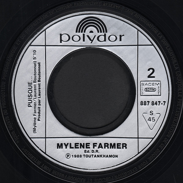 Mylène Farmer - Pourvu Qu'elles Soient Douces | Polydor (887 847-7) - 4