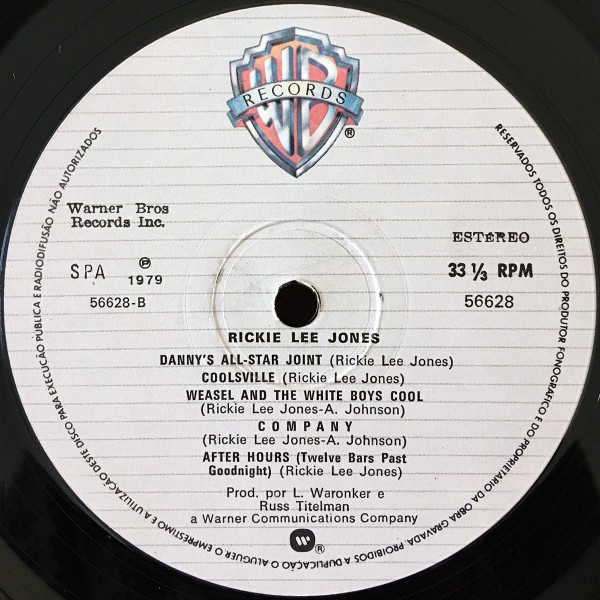 Rickie Lee Jones - Rickie Lee Jones | Warner Bros. Records (56628) - 4