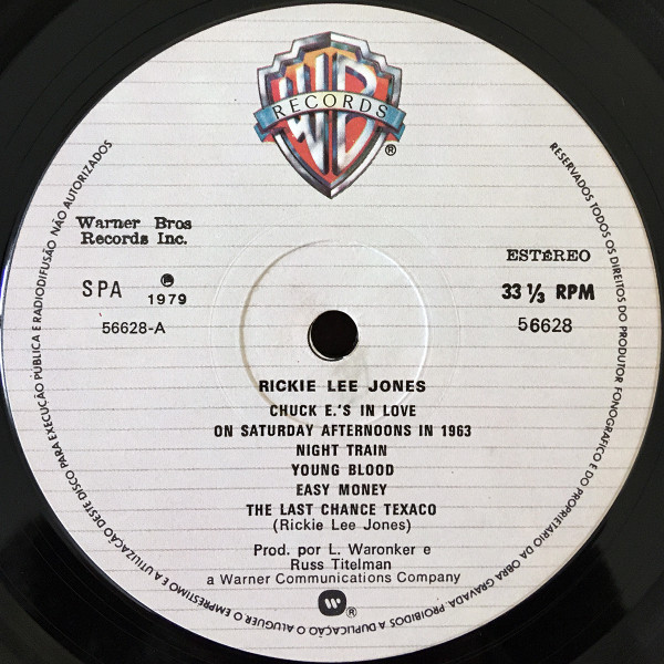 Rickie Lee Jones - Rickie Lee Jones | Warner Bros. Records (56628) - 3
