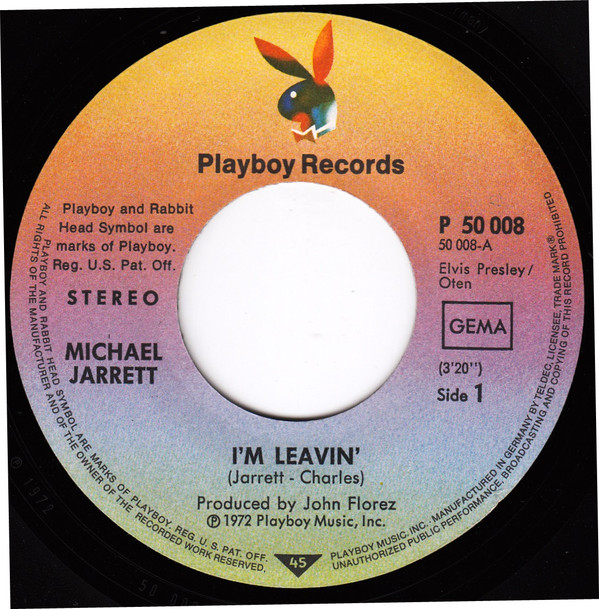 Michael Jarrett - I'm Leavin' / Sunday In L.A. | Playboy Records (P 50008) - 2