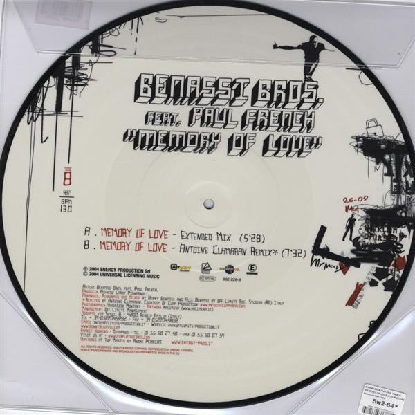 Benassi Bros. Feat. Paul French - Memory Of Love | Airplay Records (982 228-8) - 2 Benassi Bros. Feat. Paul French - Memory Of Love | Airplay Records (982 228-8) - 2