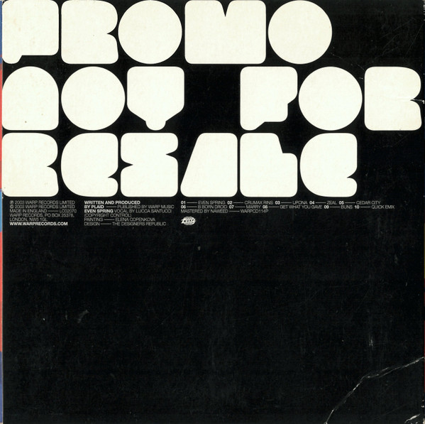 Plaid - Spokes | Warp Records (WARPCD114P) - 2