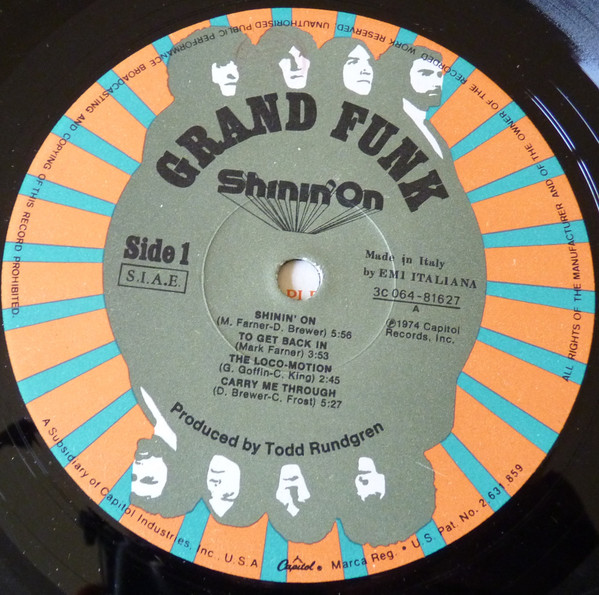 Grand Funk Railroad - Shinin' On | EMI (3C 064-81627) - 4 Grand Funk Railroad - Shinin' On | EMI (3C 064-81627) - 4