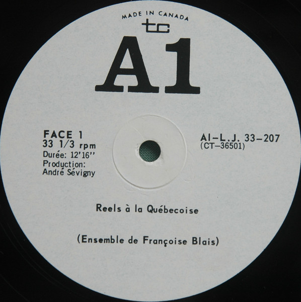 Françoise Blais - Reels Et Paul Jones À La Québécoise | A1 (A1/LJ-33-207) - 3 Françoise Blais - Reels Et Paul Jones À La Québécoise | A1 (A1/LJ-33-207) - 3
