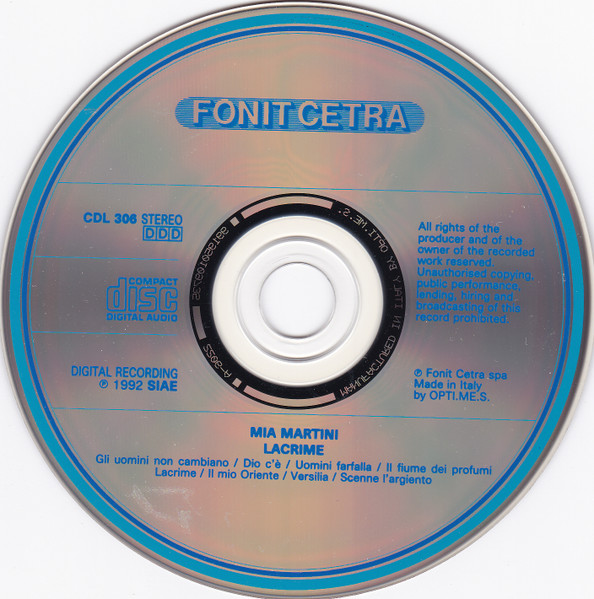 Mia Martini - Lacrime | Fonit Cetra (CDL 306) - 3 Mia Martini - Lacrime | Fonit Cetra (CDL 306) - 3