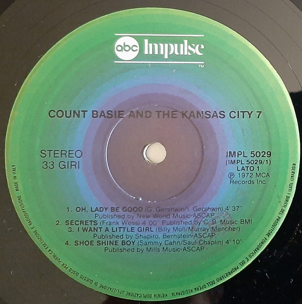 Count Basie And The Kansas City Seven - Count Basie And The Kansas City 7 | ABC Records (IMPL 5029) - 4