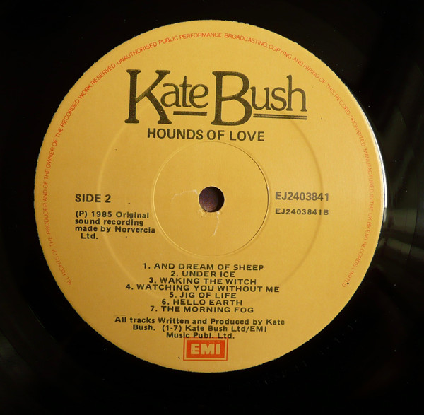 Kate Bush - Hounds Of Love | EMI (EJ 24 0384 1) - 4