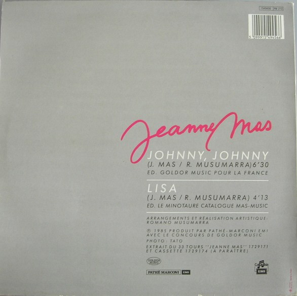 Jeanne Mas - Johnny, Johnny | Columbia (1549456) - 2