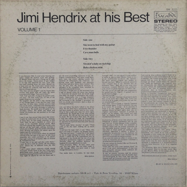 Jimi Hendrix - Jimi Hendrix At His Best (Volume 1) | Joker (SM 3271) - 2