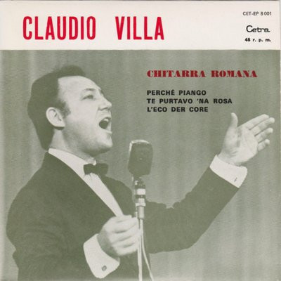 Claudio Villa - Chitarra Romana | Cetra (CET-EP 8001) - main