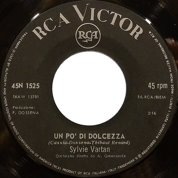 Sylvie Vartan - 2 Minuti Di Felicità | RCA Victor (45N 1525) - 4