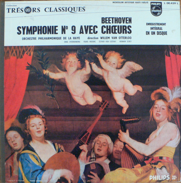 Ludwig van Beethoven , The Hague Philharmonic , Amsterdamer Toonkunst-Chor , Willem Van Otterloo - Symphonie N° 9 Avec Choeurs | Philips (L 00.439 L) - main