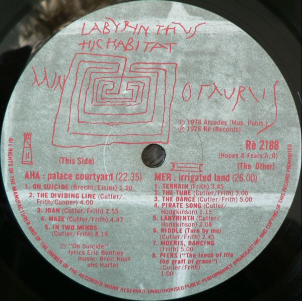 Art Bears - Hopes And Fears | Rē Records (Rē 2188) - 3 Art Bears - Hopes And Fears | Rē Records (Rē 2188) - 3