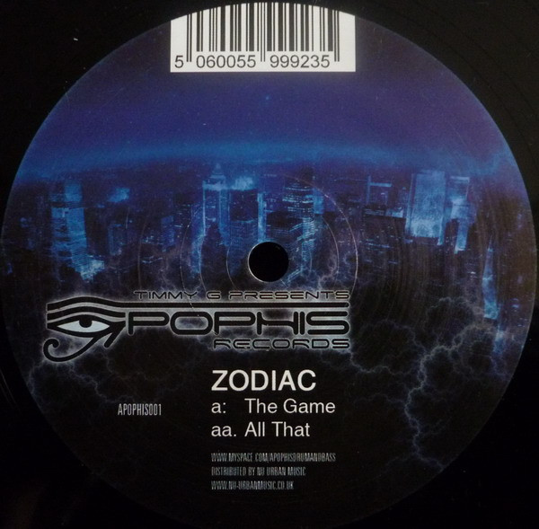 Zodiac - The Game / All That | Apophis Records (APOPHIS001) - main