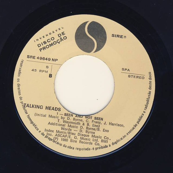 Talking Heads - Once In A Lifetime | Sire (SRE 49649) - 3