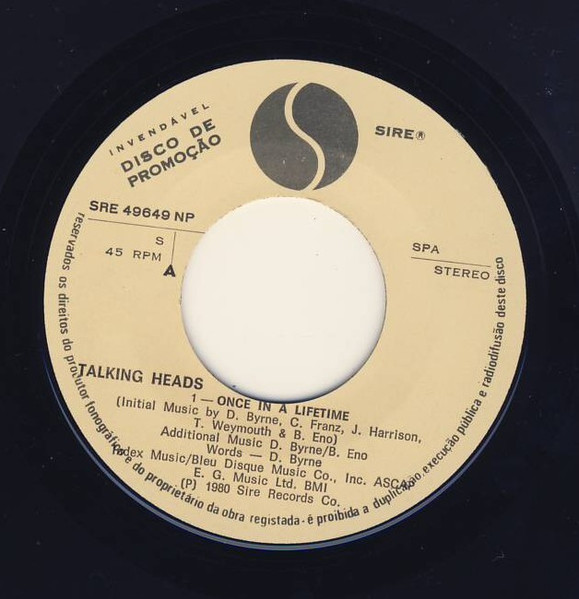 Talking Heads - Once In A Lifetime | Sire (SRE 49649) - 4