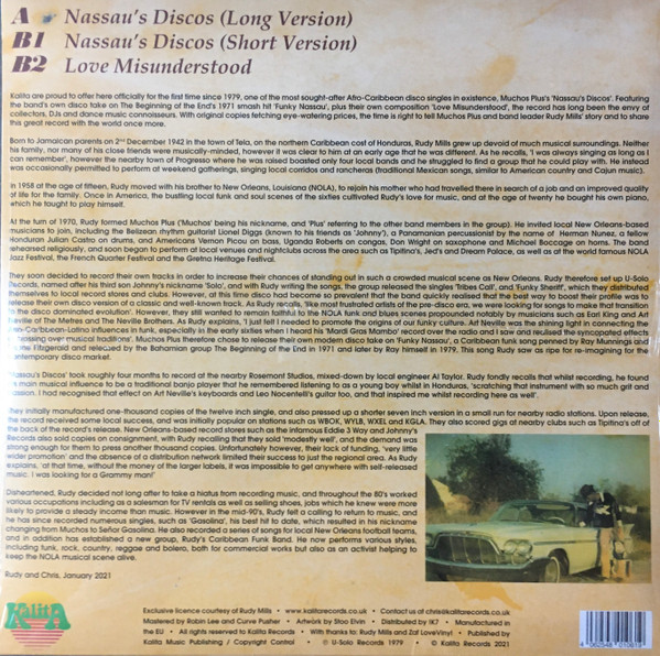 Muchos Plus - Nassau's Discos | Kalita Records (KALITA12015) - 2 Muchos Plus - Nassau's Discos | Kalita Records (KALITA12015) - 2