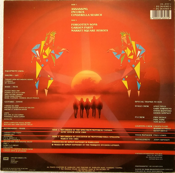 Marillion - Real To Reel | EMI (EG 2603031) - 2 Marillion - Real To Reel | EMI (EG 2603031) - 2