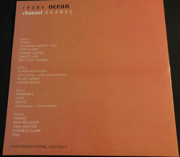 Frank Ocean - channel ORANGE | Not On Label (Frank Ocean) (24563) - 2 Frank Ocean - channel ORANGE | Not On Label (Frank Ocean) (24563) - 2