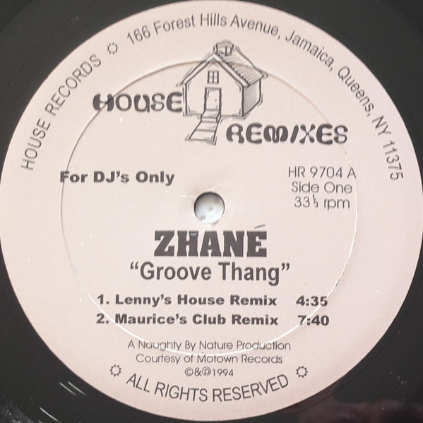 Zhané - Groove Thang / Hey Mister D.J. (House Remixes) | House Records (HR 9704) - main Zhané - Groove Thang / Hey Mister D.J. (House Remixes) | House Records (HR 9704) - main