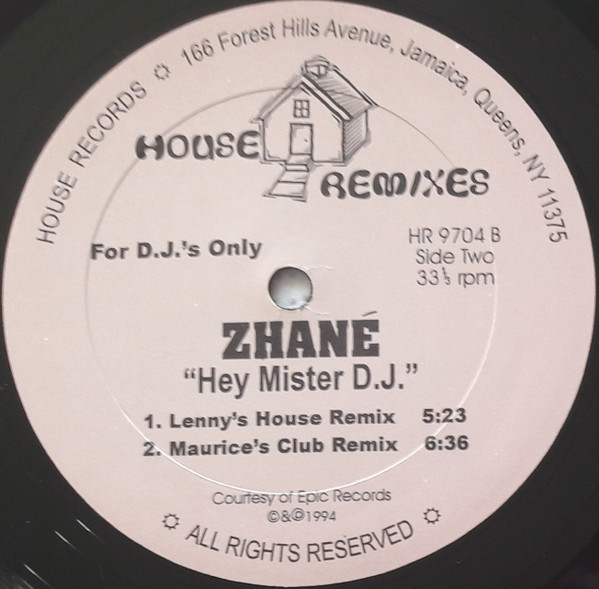 Zhané - Groove Thang / Hey Mister D.J. (House Remixes) | House Records (HR 9704) - 2 Zhané - Groove Thang / Hey Mister D.J. (House Remixes) | House Records (HR 9704) - 2