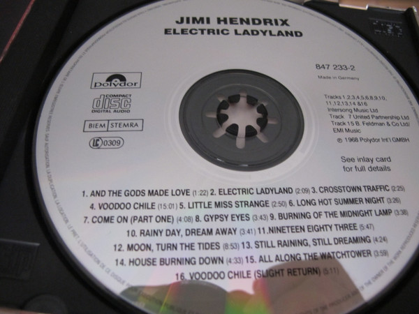 The Jimi Hendrix Experience - Electric Ladyland | Polydor (847 233-2) - 2