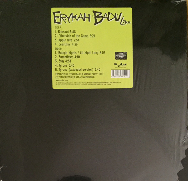 Erykah Badu - Live | Universal Records (U-53109)