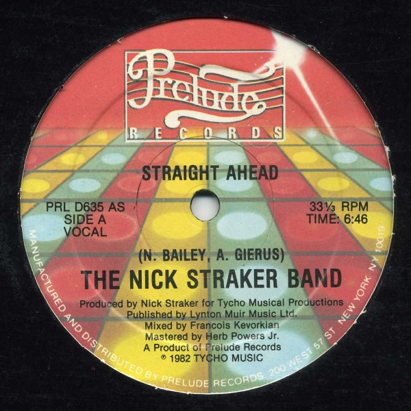 Nick Straker Band - Straight Ahead | Prelude Records (PRL D635)