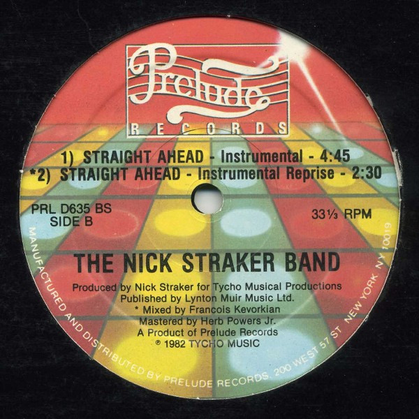 Nick Straker Band - Straight Ahead | Prelude Records (PRL D635) - 2 Nick Straker Band - Straight Ahead | Prelude Records (PRL D635) - 2
